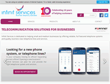 Tablet Screenshot of infinitservices.com